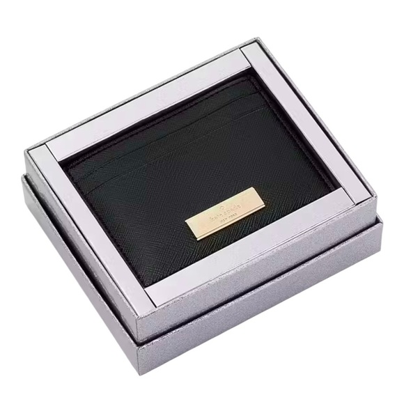 KATE SPADE Kenzie Boxed Small Cardholder Black NWT - Picture 1 of 5